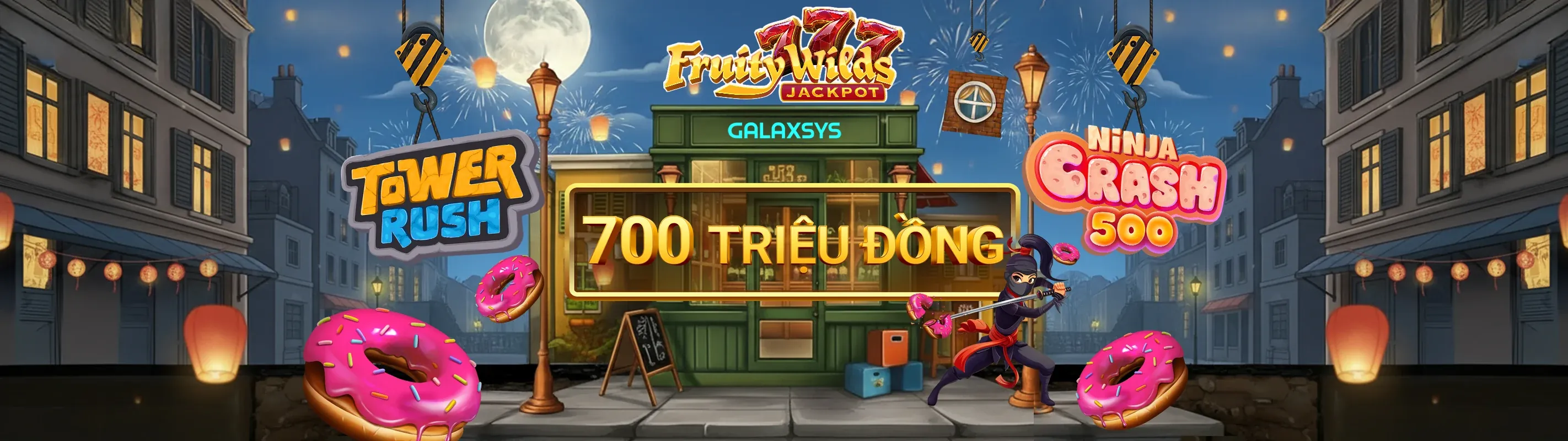 Bàn chơi casino sang trọng với biểu tượng game và chip cờ bạc tại 999ok link mới